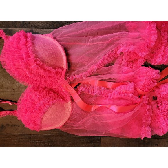 Victoria Secret hot pink top lingerie 34D‎ - Picture 2 of 5